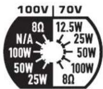 QSC ADS10T - Set the Transformer Tap Switch - 1