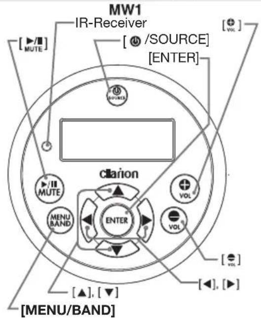 CLARION CMS4 - Optional Wired Remote Control Unit Operations - 1