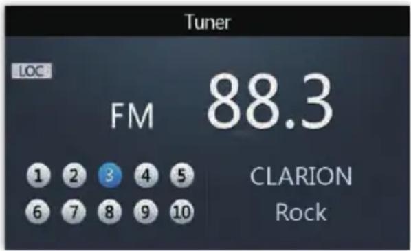 CLARION CMS4 - Radio (AM/FM/Weather Band) Operation - 1