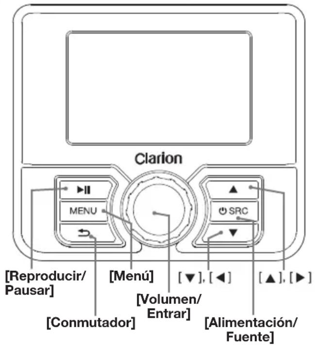 CLARION CMS4 - Funcionamiento de launidad de control remoto por cable optional - 1
