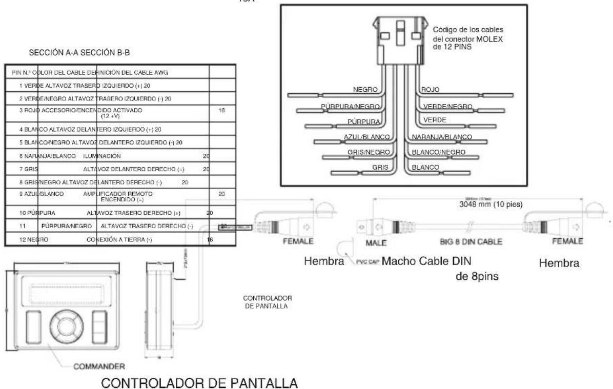 CLARION CMS20 - CONEXión DE CABLES - 2