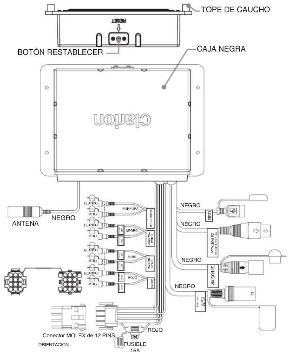 CLARION CMS20 - CONEXión DE CABLES - 1