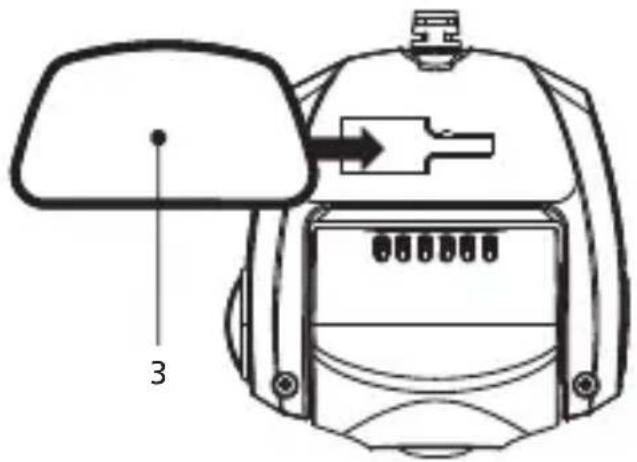 KENWOOD DRVA601WDP - Connettere il dispositivo al supporto adesivo - 1