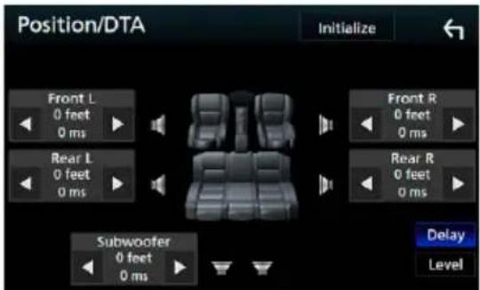 KENWOOD DNX775RVS - Contrôle de DTA position - 1