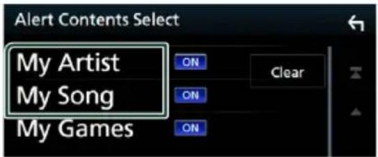 KENWOOD DNX775RVS - Sélection du contenu pour l'alerte de contenu - 1