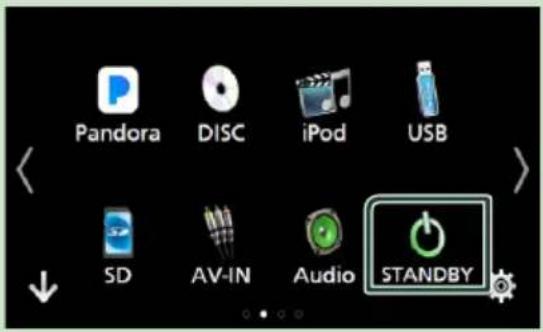 Pandora DISC iPod USB SD AV-IN Audio STANDBY
