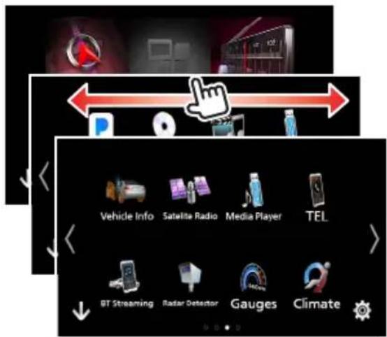 Vehicle Info Satellite Radio Media Player TEL GT Streaming Radar Detector Gauges Climate