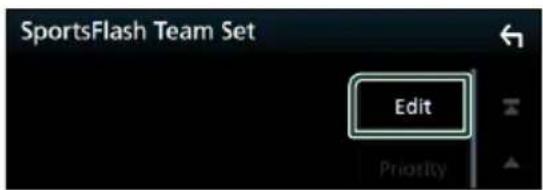 SportsFlash Team Set Edit Priority