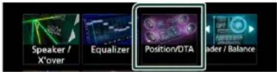 Speaker / X'over Equalizer Position/DTA Reader / Balance