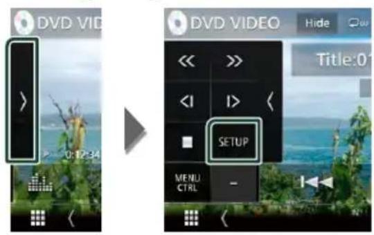 DVD VID 0:12:34 DVD VIDEO Title:01 << >>> < I > < ■ SETUP MENU CTRL -