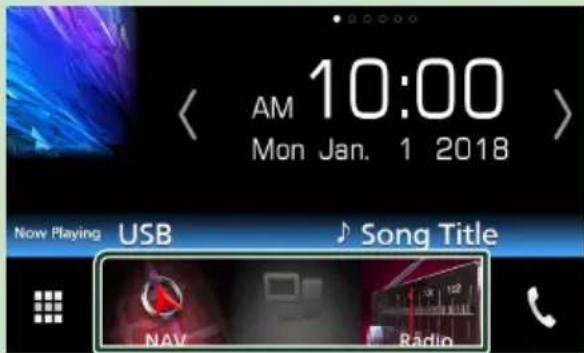 10:00 Mon Jan. 1 2018 Now Playing USB Song Title NAV Radio