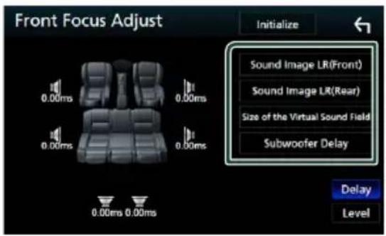 KENWOOD DNX775RVS - Ajustement précis du focus nt - 1