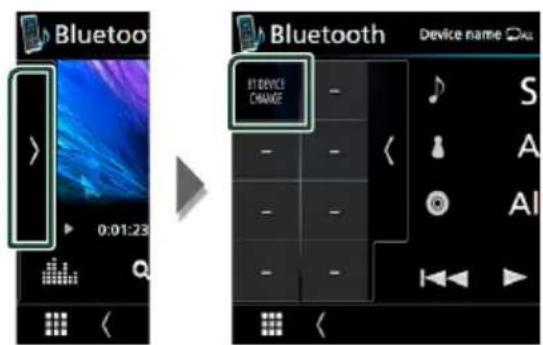 Bluetooth 0:01:23 IT DEVICE CHANGE Device name S A AI