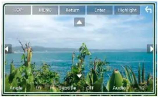 POP MENU Return Enter Highlight Angle 1/1 Subtitle OFF Audio 1/2