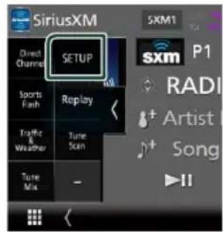 KENWOOD DNR876S - Configuration SiriusXM - 2