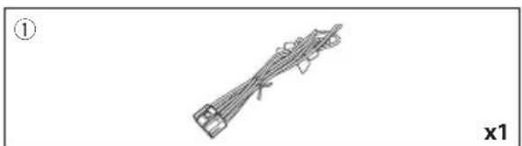 KENWOOD DNR876S - Accessoires fournis pour l'installation - 1
