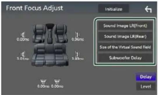 KENWOOD DNR876S - Ajustement précis du focus avant - 1