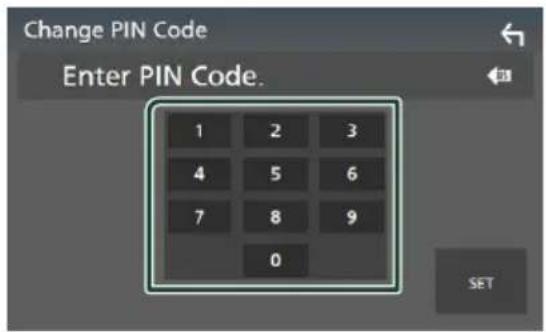 KENWOOD DNR876S - Modifiez le code PIN - 1