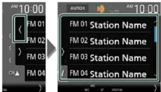 KENWOOD DNR876S - Sélection des préselections - 1
