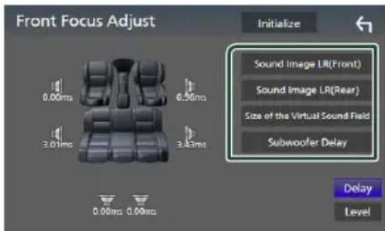 KENWOOD Excelon DDX9906XR - Ajustement précis du focus n - 1
