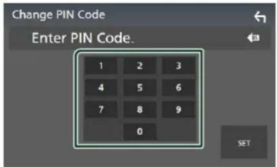 KENWOOD Excelon DDX9906XR - Modifiez le code PIN - 1
