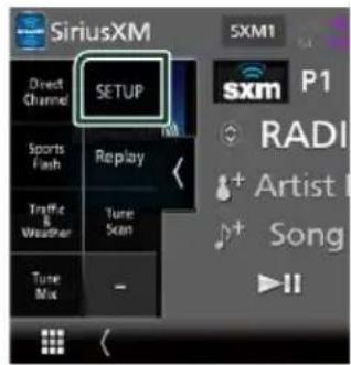 KENWOOD Excelon DDX9906XR - Configuration SiriusXM - 2