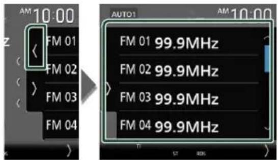 KENWOOD Excelon DDX9906XR - Sélection des présélections - 1