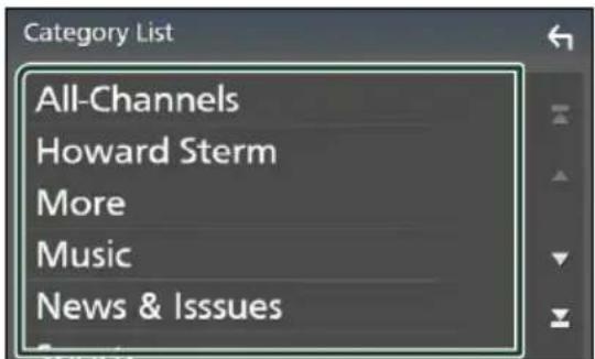 KENWOOD Excelon DDX9906XR - Recherche de catégorie/canal - 2