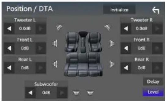 KENWOOD Excelon DDX9906XR - Contrôle de DTA position - 2
