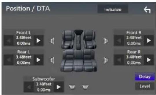 KENWOOD Excelon DDX9906XR - Contrôle de DTA position - 1