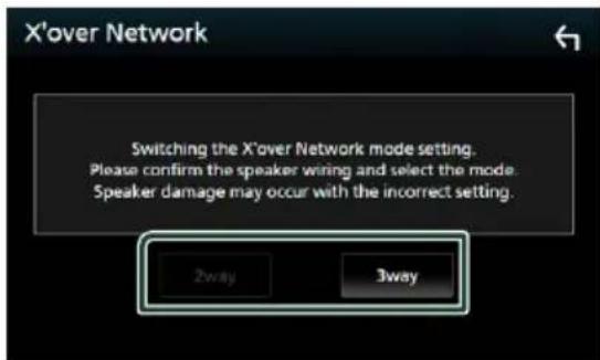 KENWOOD Excelon DDX9906XR - Configuration du système d'enceinte à 3 voies (DDX9906XR / DDX8906S / DDX819WBTL / DMX906S) - 3