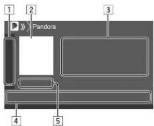 KENWOOD DDX276BT - Informations de lecture et utilisation des touches - 1