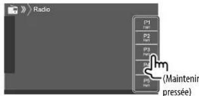 KENWOOD DDX276BT - Préroglage manuel - 2
