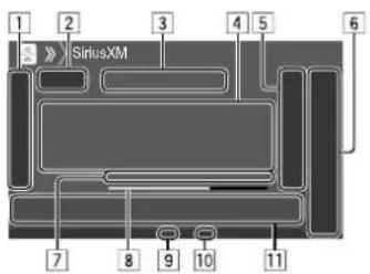 KENWOOD DDX276BT - Informations de lecture sur I'ecran de commande de la source - 1