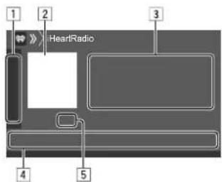 KENWOOD DDX276BT - Informations de lecture et utilisation des touches - 1