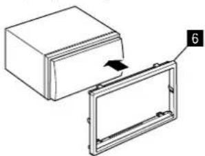 KENWOOD DDX276BT - Installation de la plaque de garniture (Uniquement pour le DDX396/DDX419BT) - 1