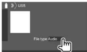 KENWOOD DDX276BT - Selection du type de fichier à reproduce - 1