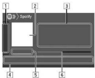 KENWOOD DDX276BT - Informations de lecture et utilisation des touches - 1