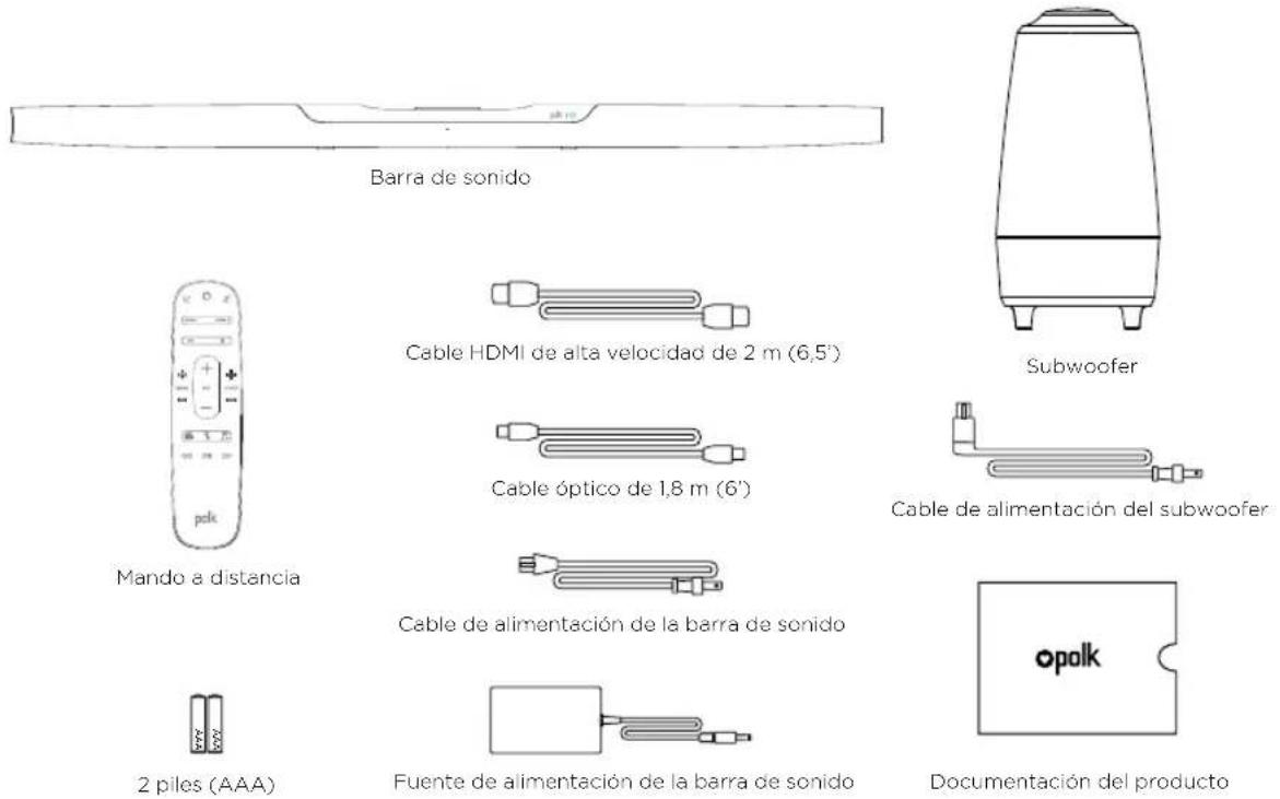POLK Command Bar - Que contiene la caja - 1