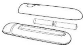POLK Command Bar - Instale las pilas del mando a distancia - 1