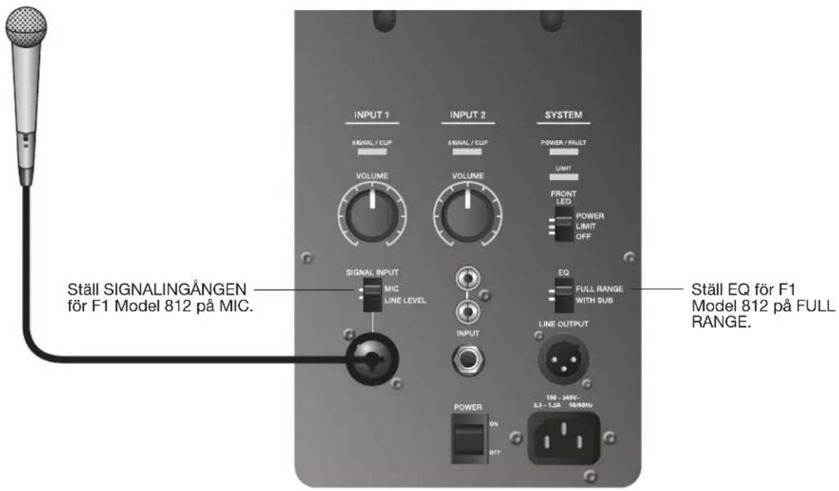 BOSE F1 Model 812 - Stereoutgang for mixerbord till F1-subwoofer och vänster/höger F1 Model 812-högtalare - 4
