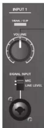 BOSE F1 Model 812 - Réglage de l'entrée INPUT 2 avec source - 1