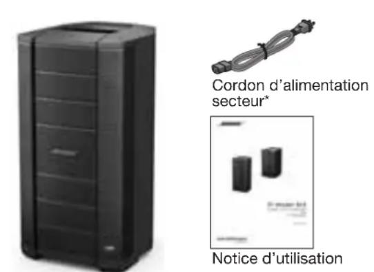 BOSE F1 Model 812 - Contenu du carton - 1
