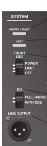 BOSE F1 Subwoofer - Betjeningspanelet på F1 Model 812 - 4