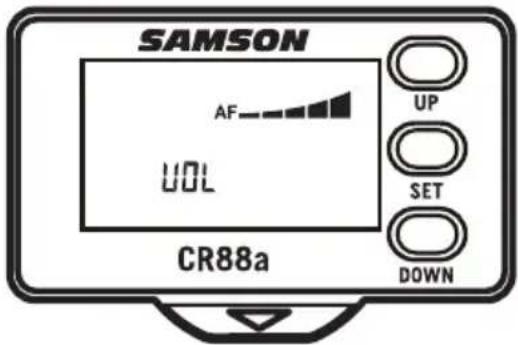 SAMSON Expedition XP312w - Setting the receiver volume - 1