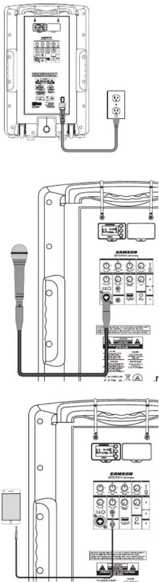 SAMSON Expedition XP312w - Canal 2 (entrada auxiliar) - 1