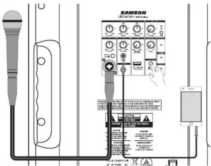SAMSON Expedition XP312w - Using the Voiceover Switch - 1