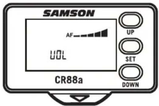 SAMSON Expedition XP312w - Ajuste del volumen del receptor - 2