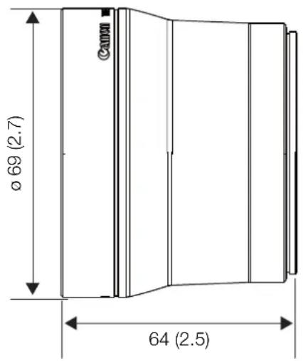 CANON XA45 - TL-H58 Detailed Measurements - 1