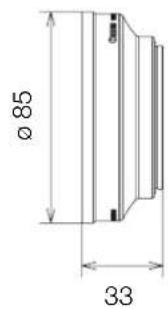 CANON XA45 - Dimensiones detalladas de WA-H58 - 7